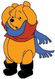 pooh met sjaal